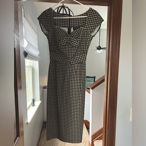 Stop Staring black/tan print dress